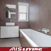 Armarios de baño blancos de la laca con la vanidad del espejo de los cajones (AIS-B013)